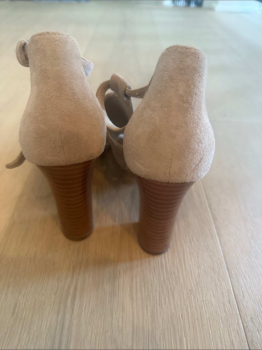 Via Spiga Suede Cutout Ankle  Heel sz 6 - Picture 3 of 7